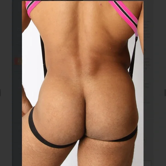 CELLBLOCK 13 FULL SET Pink X-Back Mesh Jock Pouch AND Harness - Picture 7 of 9